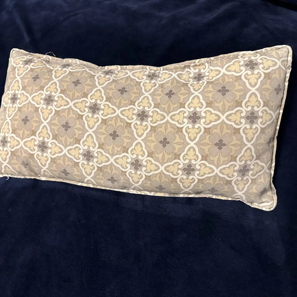 Modern beige rectangle pillow